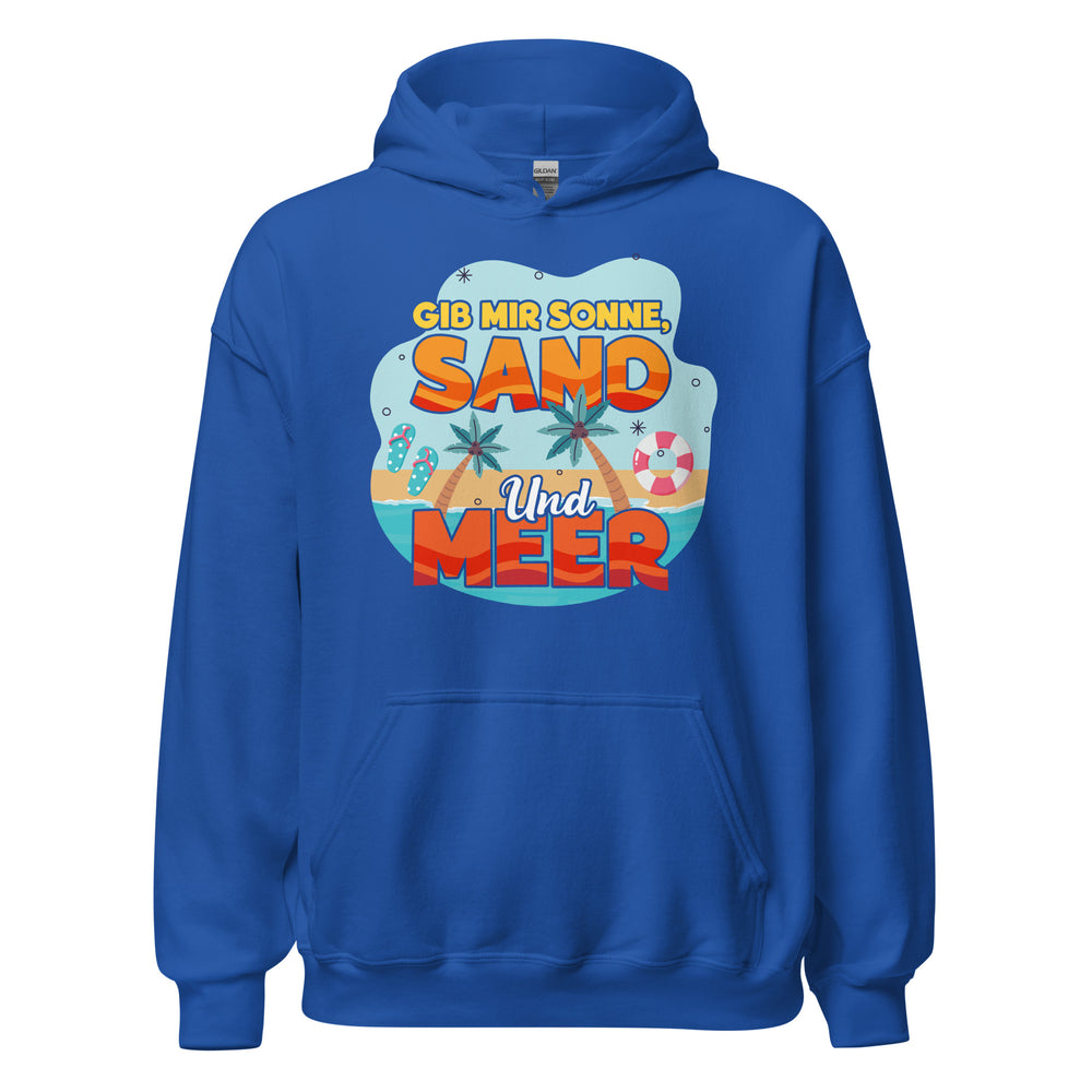 Gib mir Sonne, Sand und Meer! Hoodie | Sommer Vibes Kapuzenpullover