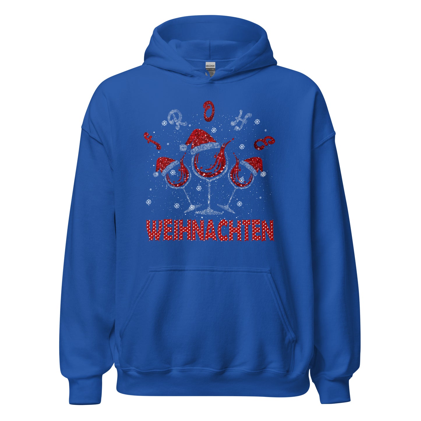 Frohe Weihnachten! Weinliebhaber Hoodie - Festlicher Kapuzenpullover für genussvolle Tage