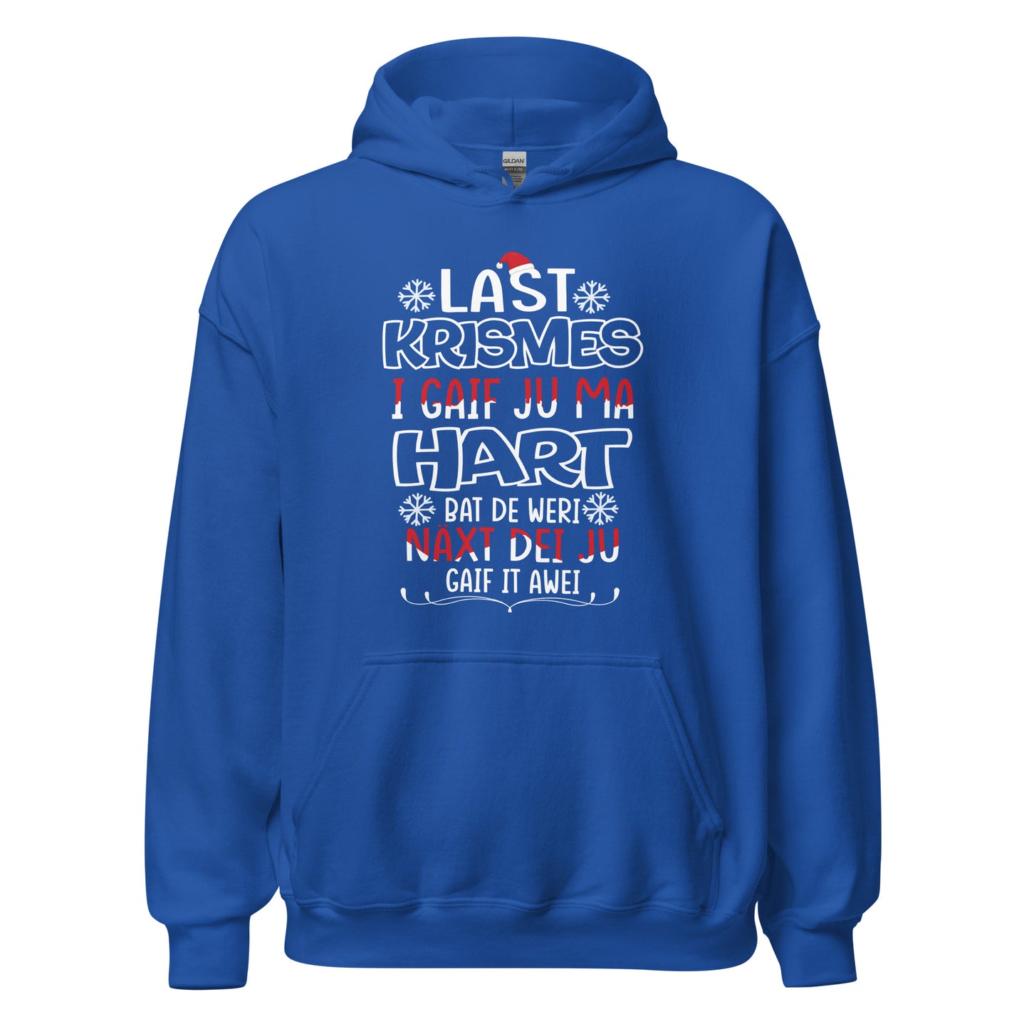 Funny Weihnachts-Hoodie: 'Last Christmas' Typo Edition