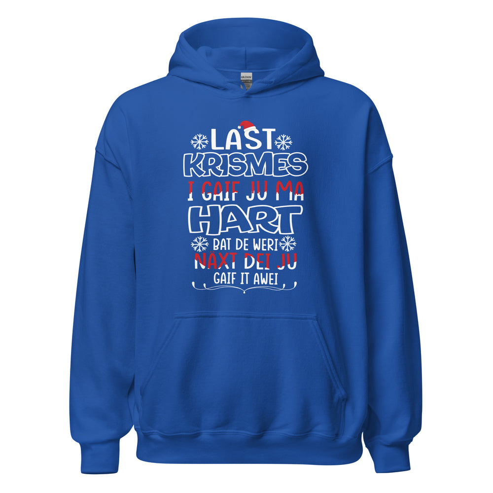Funny Weihnachts-Hoodie: 'Last Christmas' Typo Edition