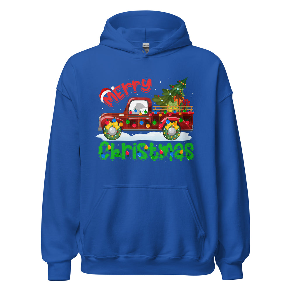 Merry Christmas Truck Hoodie - Festliche Weihnachtsfahrt in Stil