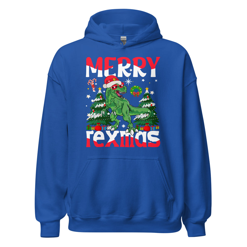 Merry Rexmas Christmas Hoodie: Spaß mit Dinos unterm Tannenbaum