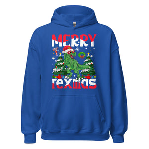 Merry Rexmas Christmas Hoodie: Spaß mit Dinos unterm Tannenbaum