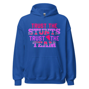 Hoodie mit Motiv: Vertraue den STUNTS, Vertraue dem TEAM! Cheerleader Style