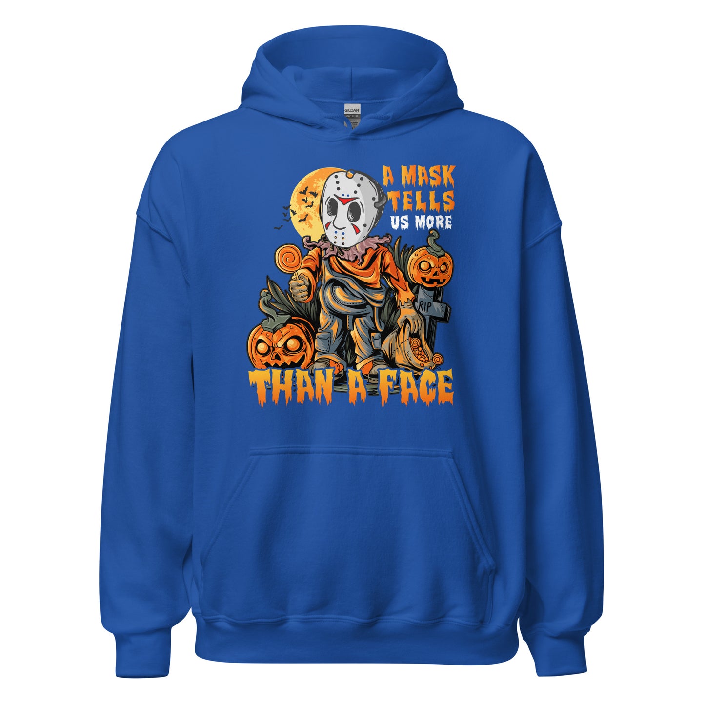 Halloween Hoodie: A Mask tells more than a Face - Einzigartiges Kapuzenpullover Design