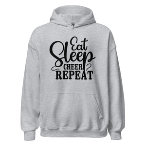 Eat Sleep Cheer Repeat Hoodie - Cooler Kapuzenpullover für Cheerleader