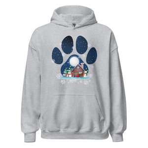 Christmas Paw Hoodie - Weihnachts Pfote Design Kapuzenpullover