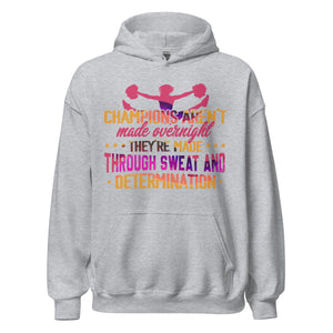 Champions entstehen nicht über Nacht: Hoodie für echte Cheerleading Fans!