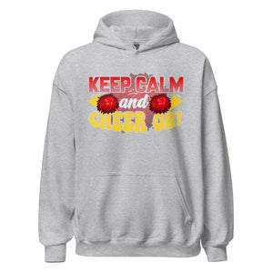 Hoodie mit Motto: Keep Calm and CHEER ON! Cheerleading Power