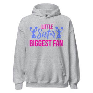 Hoodie mit Herz: Little Sister, Biggest Fan! Cheerleader Fun