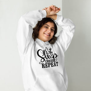 Eat Sleep Cheer Repeat Hoodie - Cooler Kapuzenpullover für Cheerleader