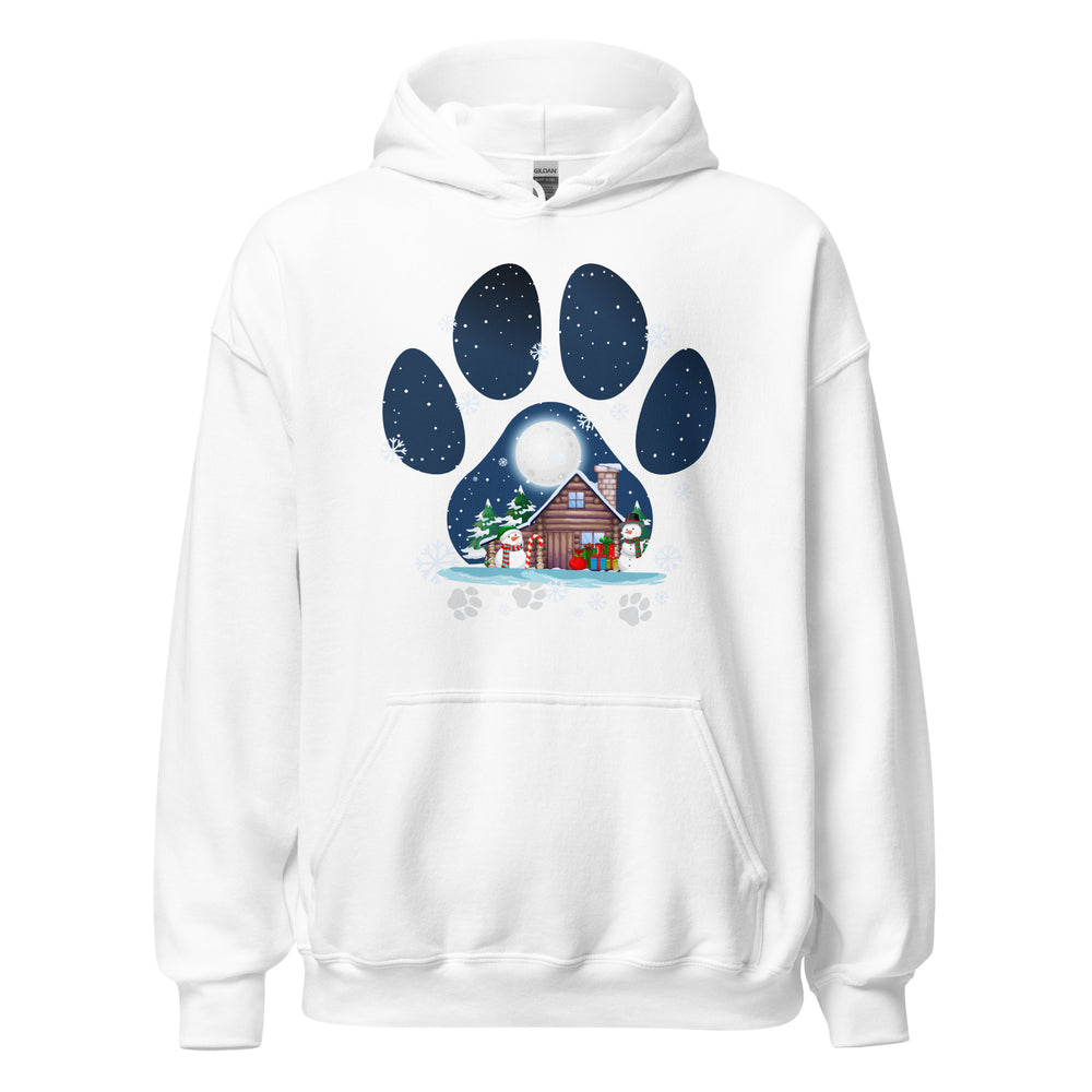 Christmas Paw Hoodie - Weihnachts Pfote Design Kapuzenpullover