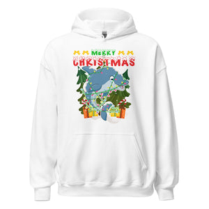 Merry Christmas Dolphin Hoodie - Weihnachtsfreude mit einem verspielten Delfin-Touch