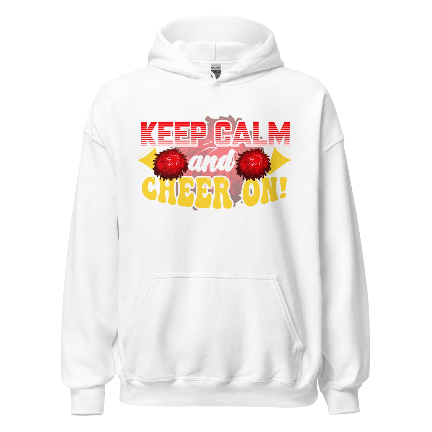 Hoodie mit Motto: Keep Calm and CHEER ON! Cheerleading Power