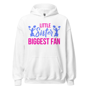 Hoodie mit Herz: Little Sister, Biggest Fan! Cheerleader Fun