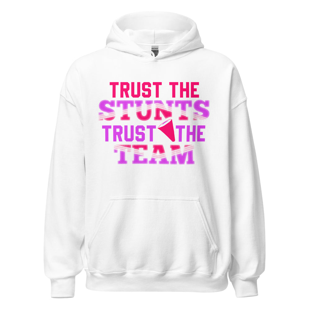 Hoodie mit Motiv: Vertraue den STUNTS, Vertraue dem TEAM! Cheerleader Style