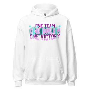 Hoodie mit Motto: One Team, One Dream, One Victory! Cheerleader Vibes