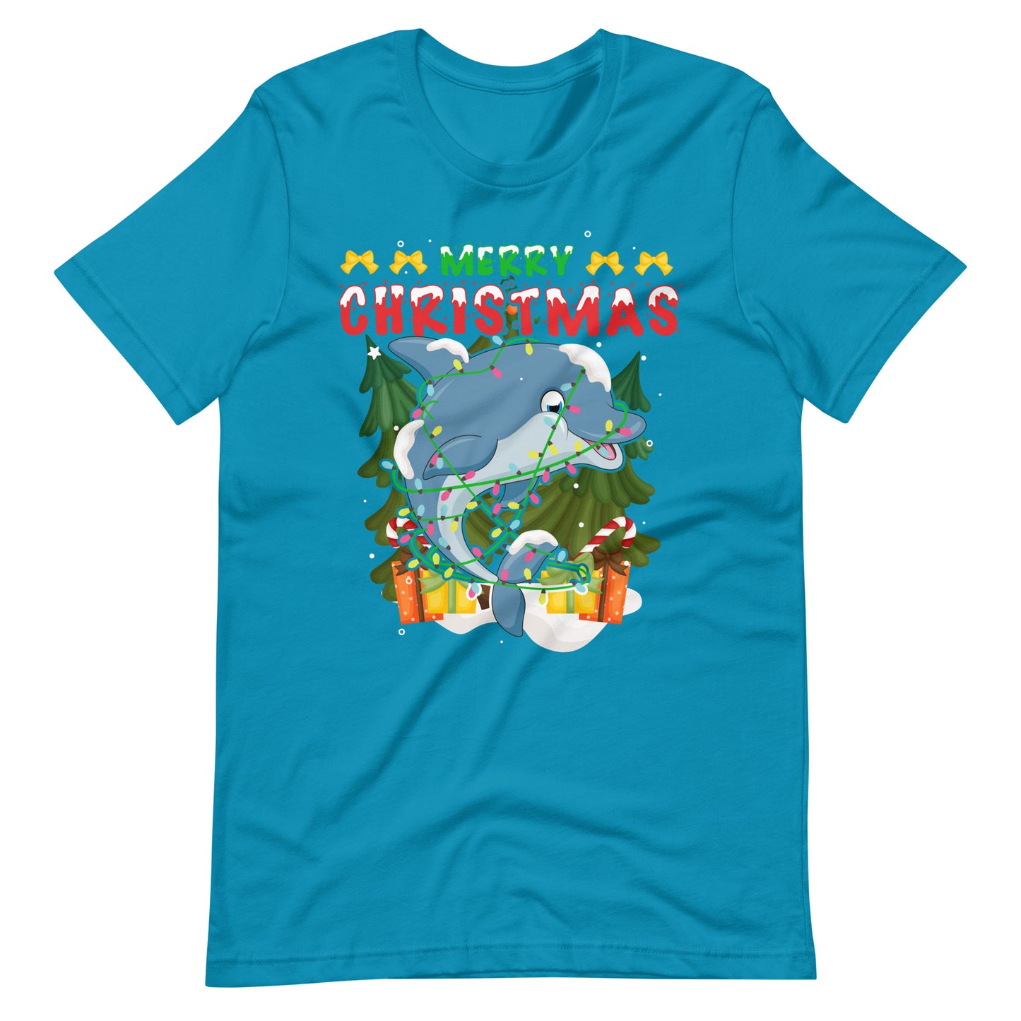Merry Christmas Dolphin - Weihnachten Delfin T-Shirt