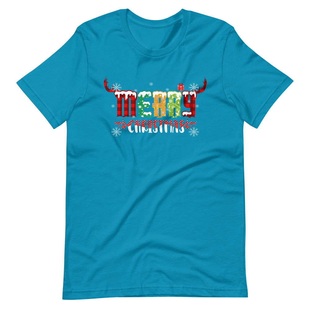 Merry Christmas Slogan - Frohe Weihnachten T-Shirt