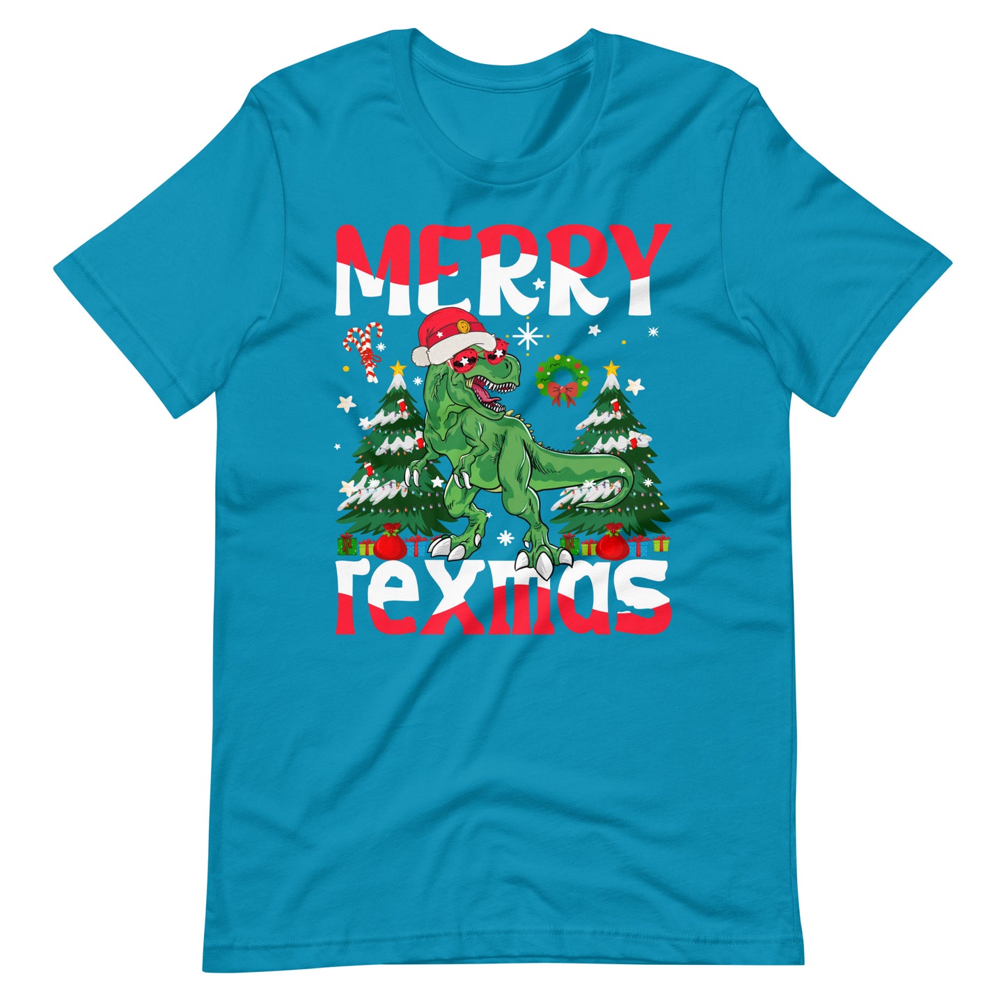 Merry Rexmas Christmas - Dino Weihnachten T-Shirt