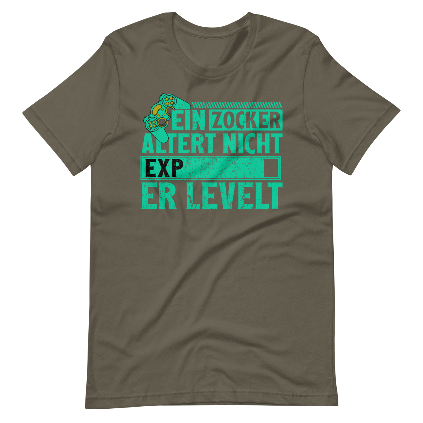 Gamer Shirt: Ein Zocker altert nicht, er Levelt