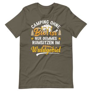 Camping T-Shirt mit witzigem Spruch - Kein Bier, kein Spaß