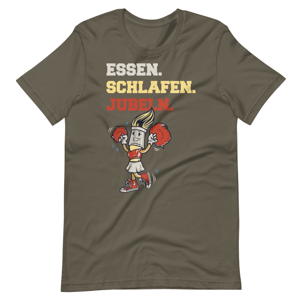 Essen Schlafen Jubeln - Cheerleading T-Shirt