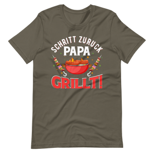 Papa GRILLT - Schritt zurück, Achtung! T-Shirt