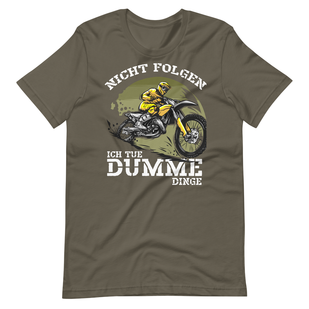 Motocross T-Shirt - Nicht folgen! Dumme Dinge tun!