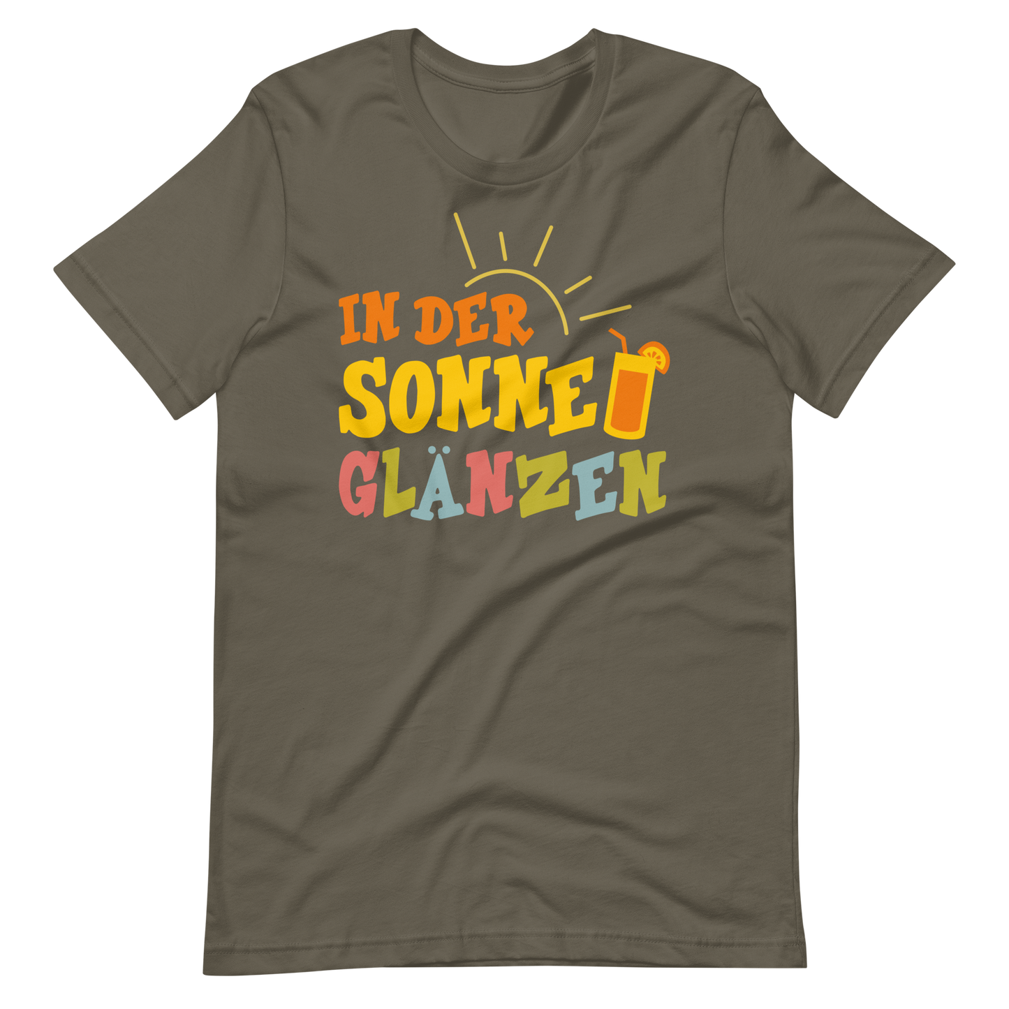 Lustiges T-Shirt "Sonne glänzen!" für den Sommer | Hochwertige Baumwolle