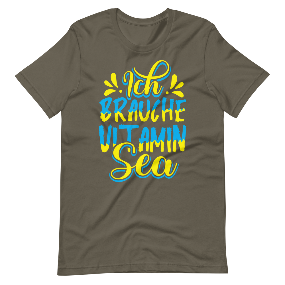 Lustiges T-Shirt "Vitamin SEA!" für Strandliebhaber | Baumwollqualität