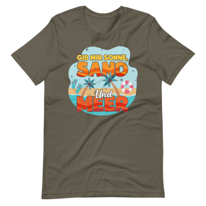 Lustiges T-Shirt "Sonne, Sand, Meer!" für den Sommer | Trendiger Look