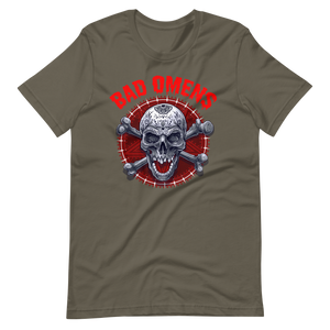 Coole T-Shirt Bad Omens! Totenkopf Style! | Unheilvoller Look