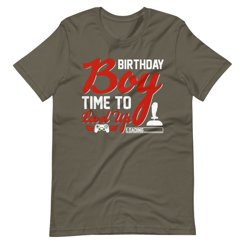 Lustiges Gamer-Shirt - Birthday Boy Time To Level Up - Gamer Shirts