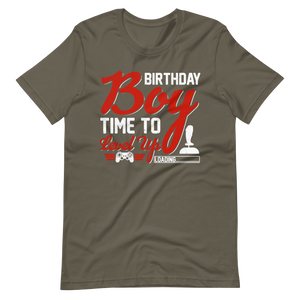 Lustiges Gamer-Shirt - Birthday Boy Time To Level Up - Gamer Shirts