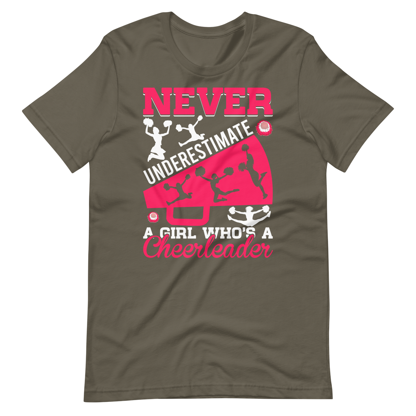 Cheerleader Shirt –  Never Underestimate A Girl Who’s A Cheerleader