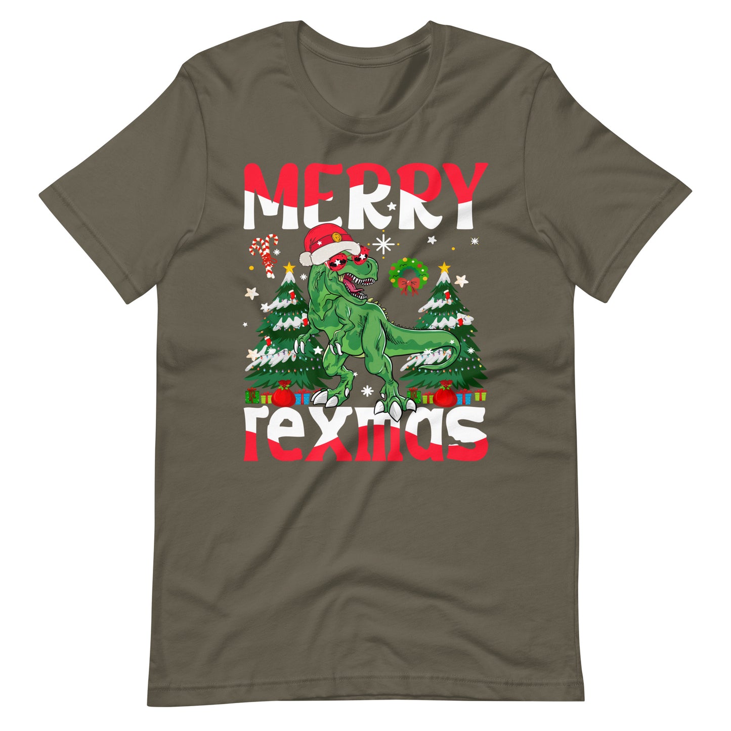 Merry Rexmas Christmas - Dino Weihnachten T-Shirt
