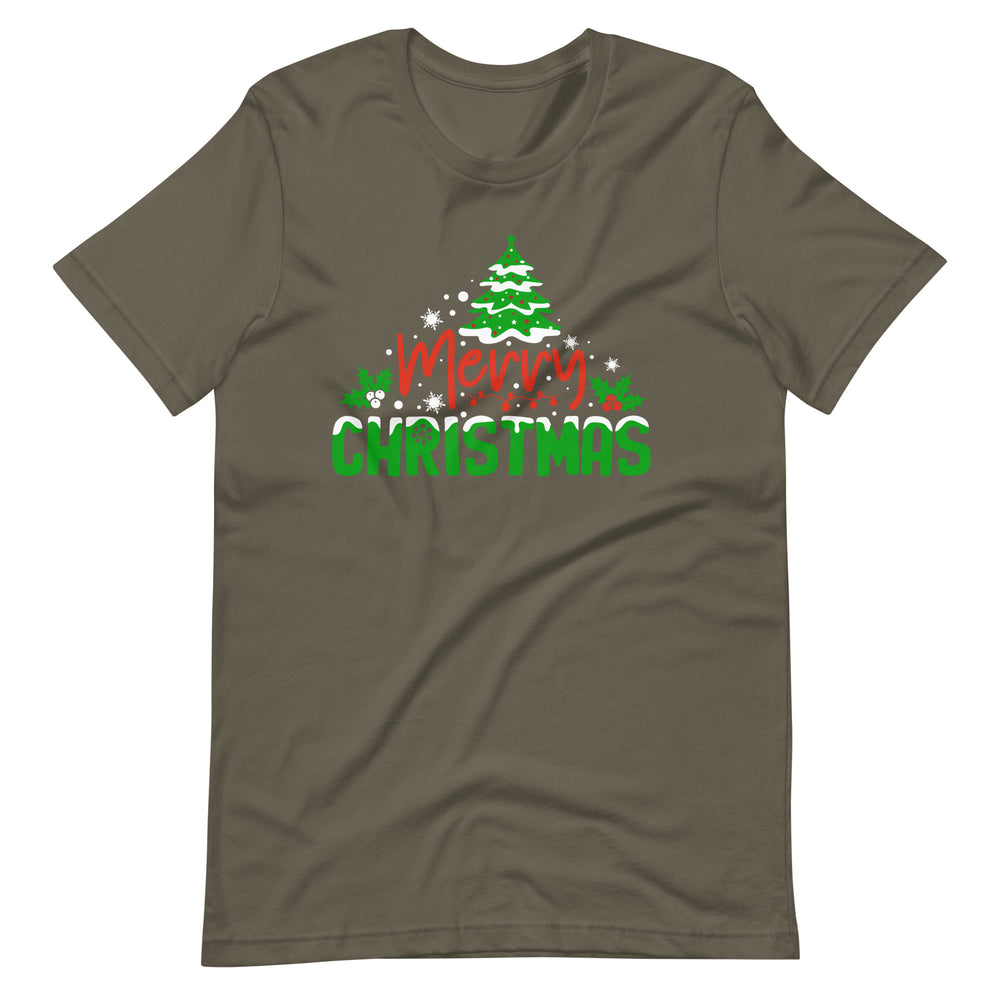 Merry Christmas Tree - Weihnachtsbaum T-Shirt