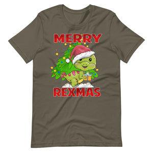 Merry REXMAS - Lustiges Weihnachtsdesign T-Shirt