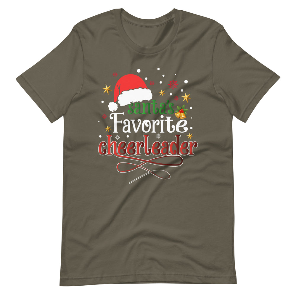 Santas Favorite Cheerleader - Weihnachts-Cheer T-Shirt