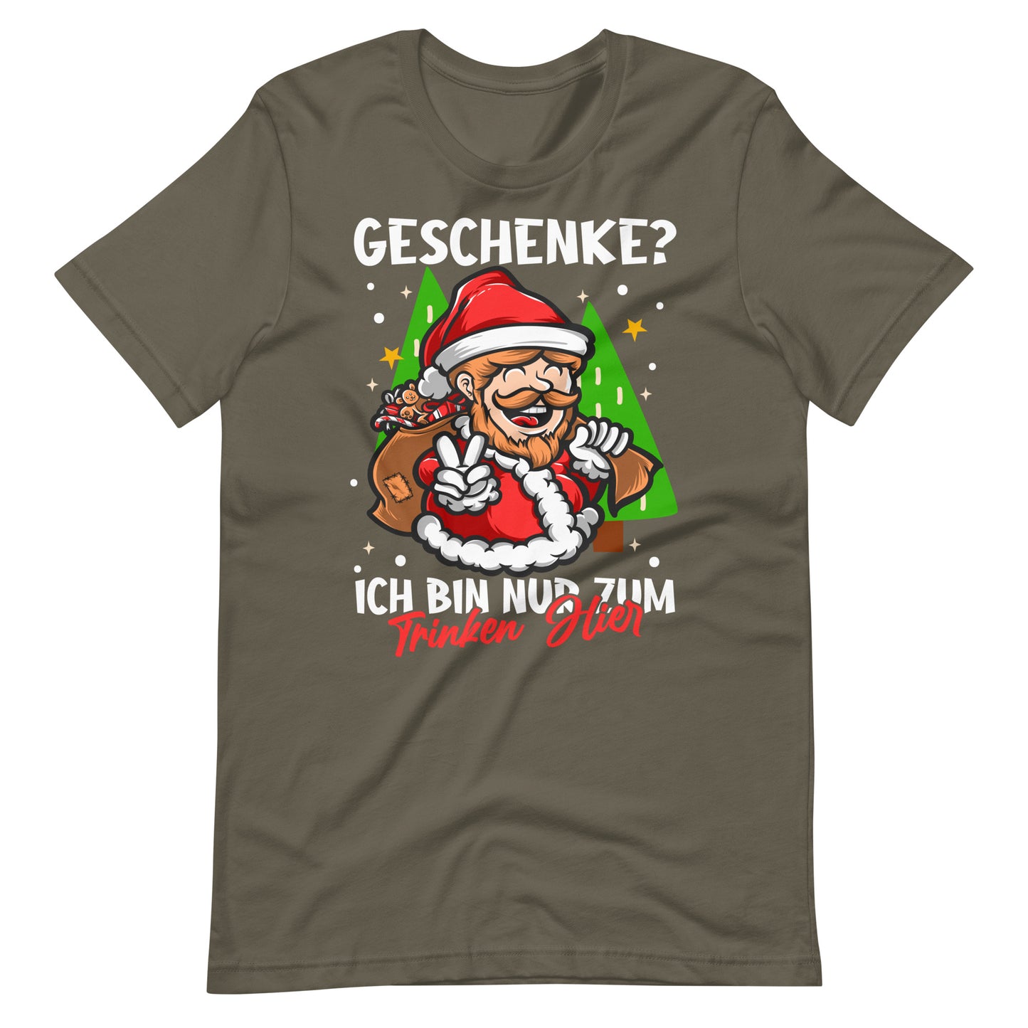Weihnachten, hier nur zum Trinken! Lustiges Weihnachts-T-Shirt