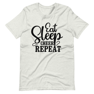 Eat Sleep Cheer Repeat T-Shirt - Lustiges Cheerleading-Shirt
