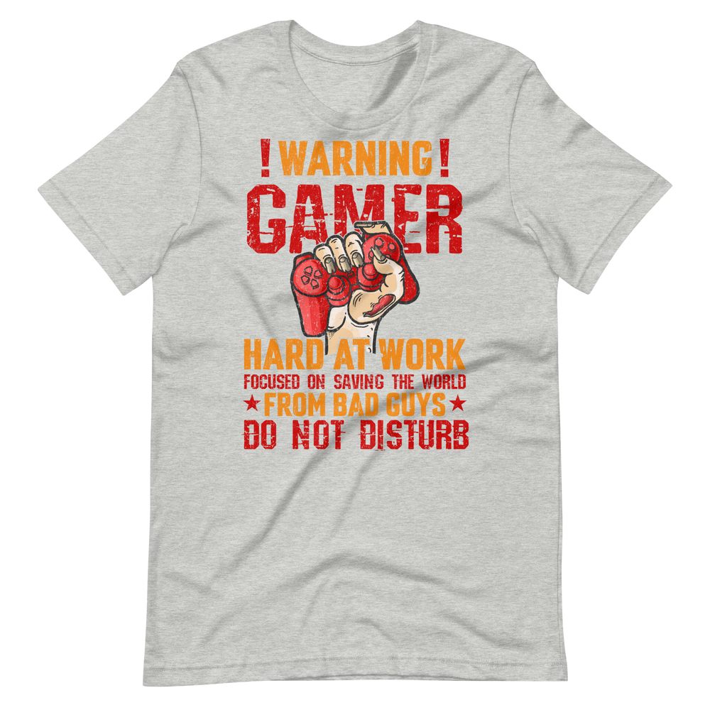 Gamer Hard at Work Shirt! Gaming T-Shirt Fun Gamer Gamelover Funny Working