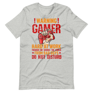 Gamer Hard at Work Shirt! Gaming T-Shirt Fun Gamer Gamelover Funny Working