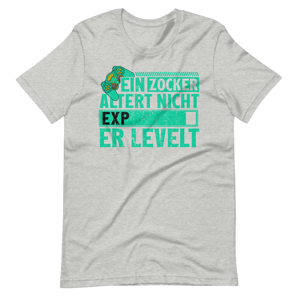 Gamer Shirt: Ein Zocker altert nicht, er Levelt