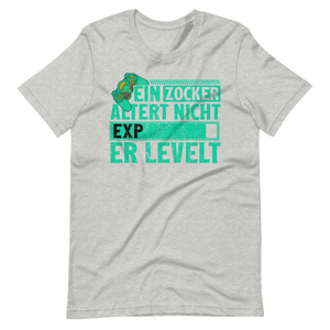 Gamer Shirt: Ein Zocker altert nicht, er Levelt