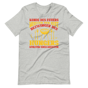 König des Feuers! Lustiger Grillmeister T-Shirt