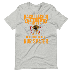 Lustiges Hackfleisch T-Shirt - Tiere streicheln & Grillen