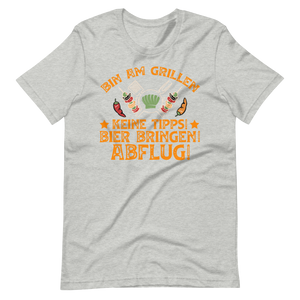 Lustiges Grill T-Shirt - Bin am Grillen!