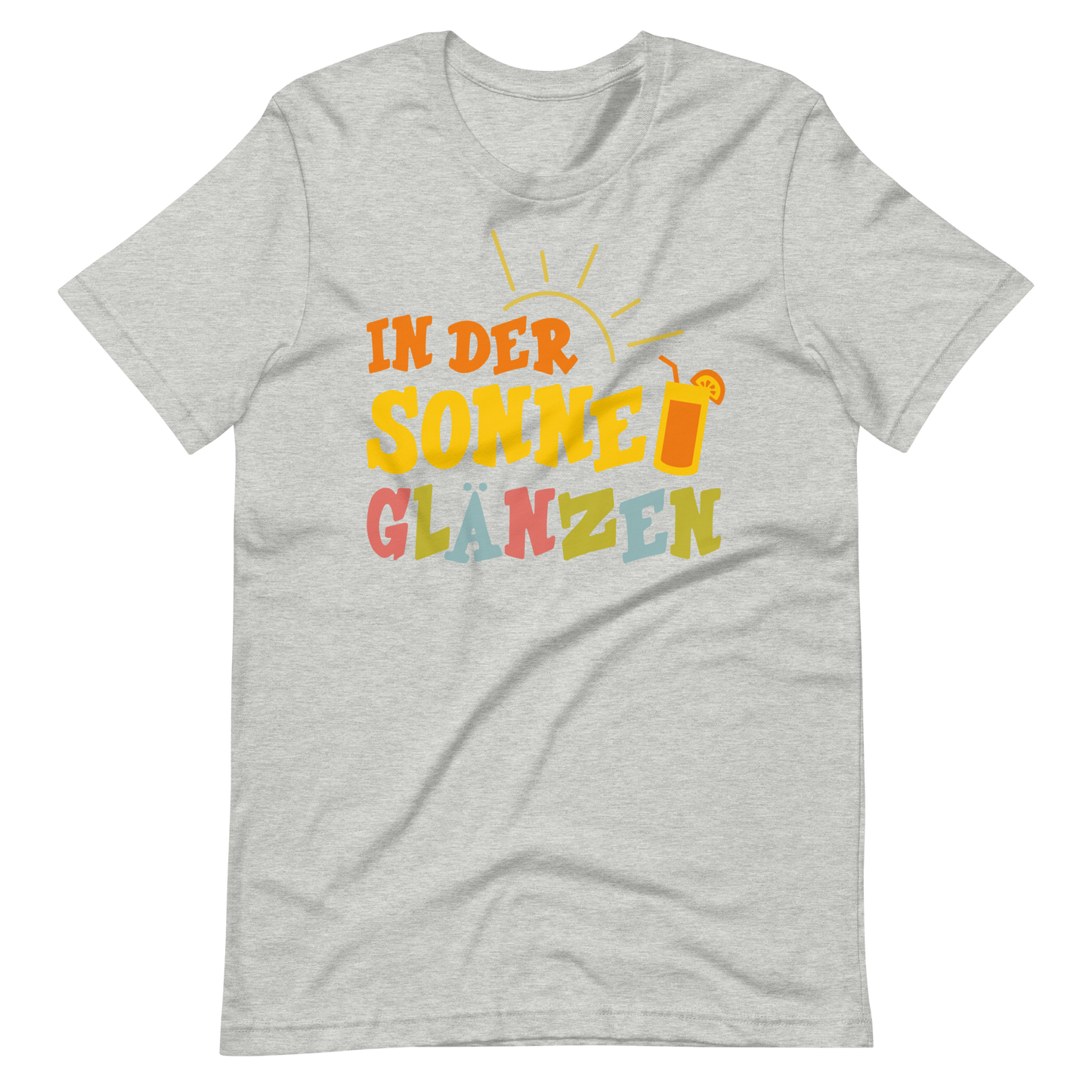 Lustiges T-Shirt "Sonne glänzen!" für den Sommer | Hochwertige Baumwolle